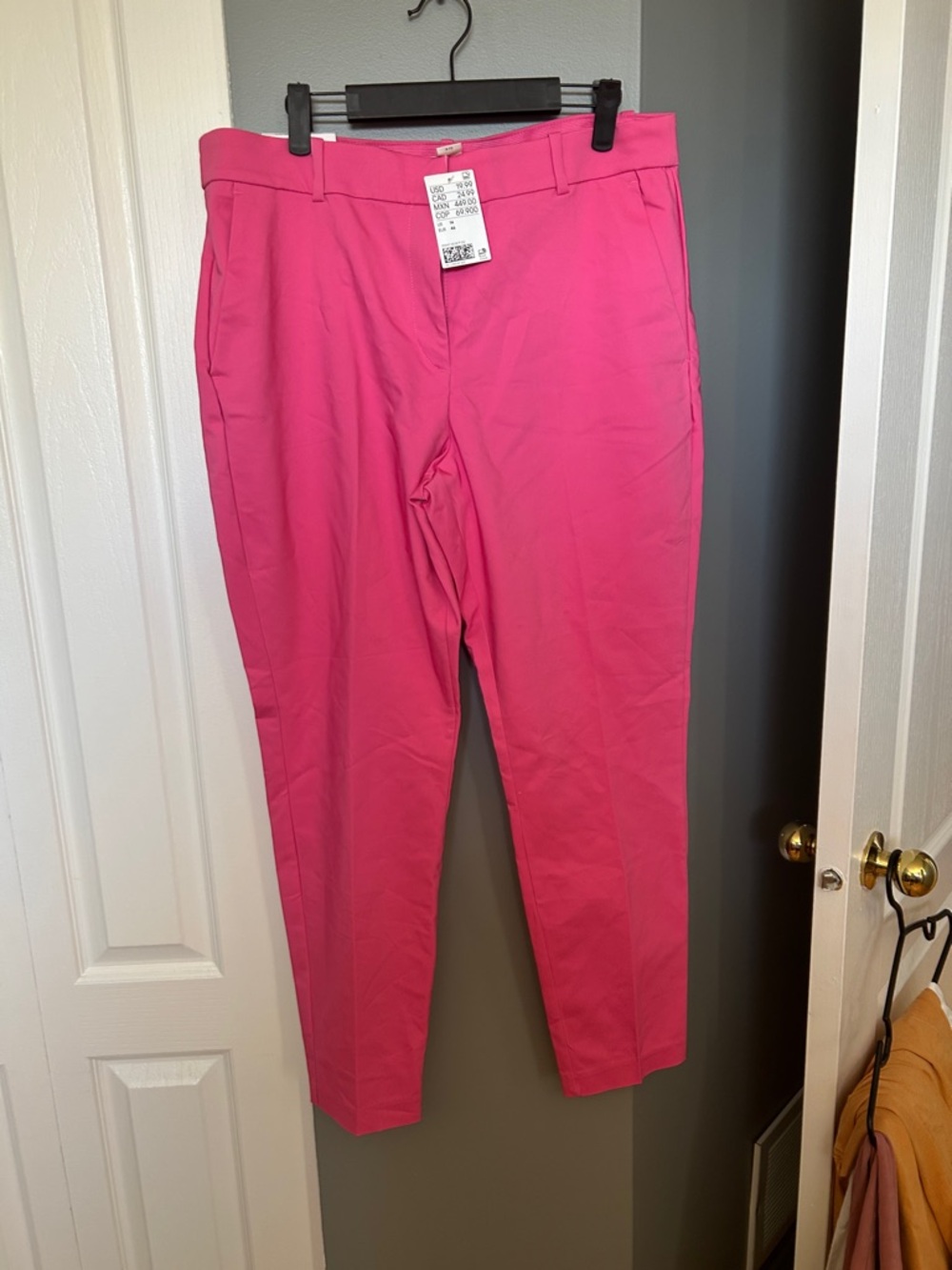 H&M Hot Pink Straight Leg Pants